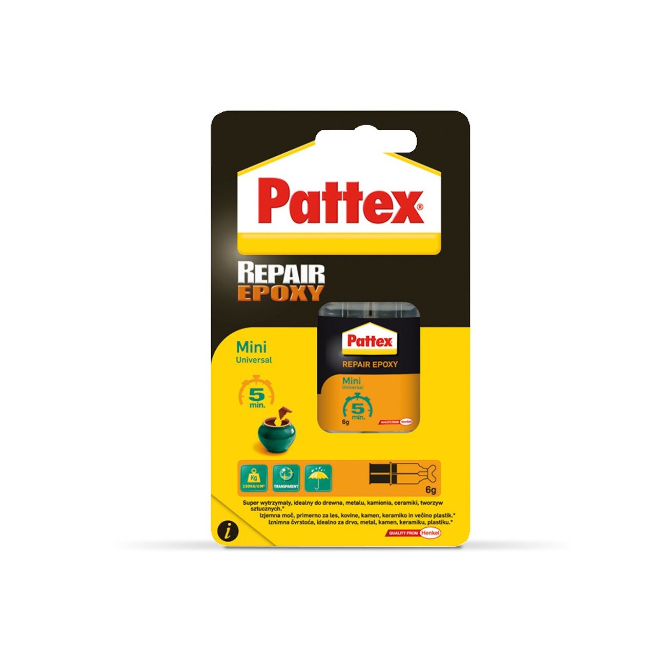 Pattex Reparatie Epoxy Mini Universeel 5 min 6g