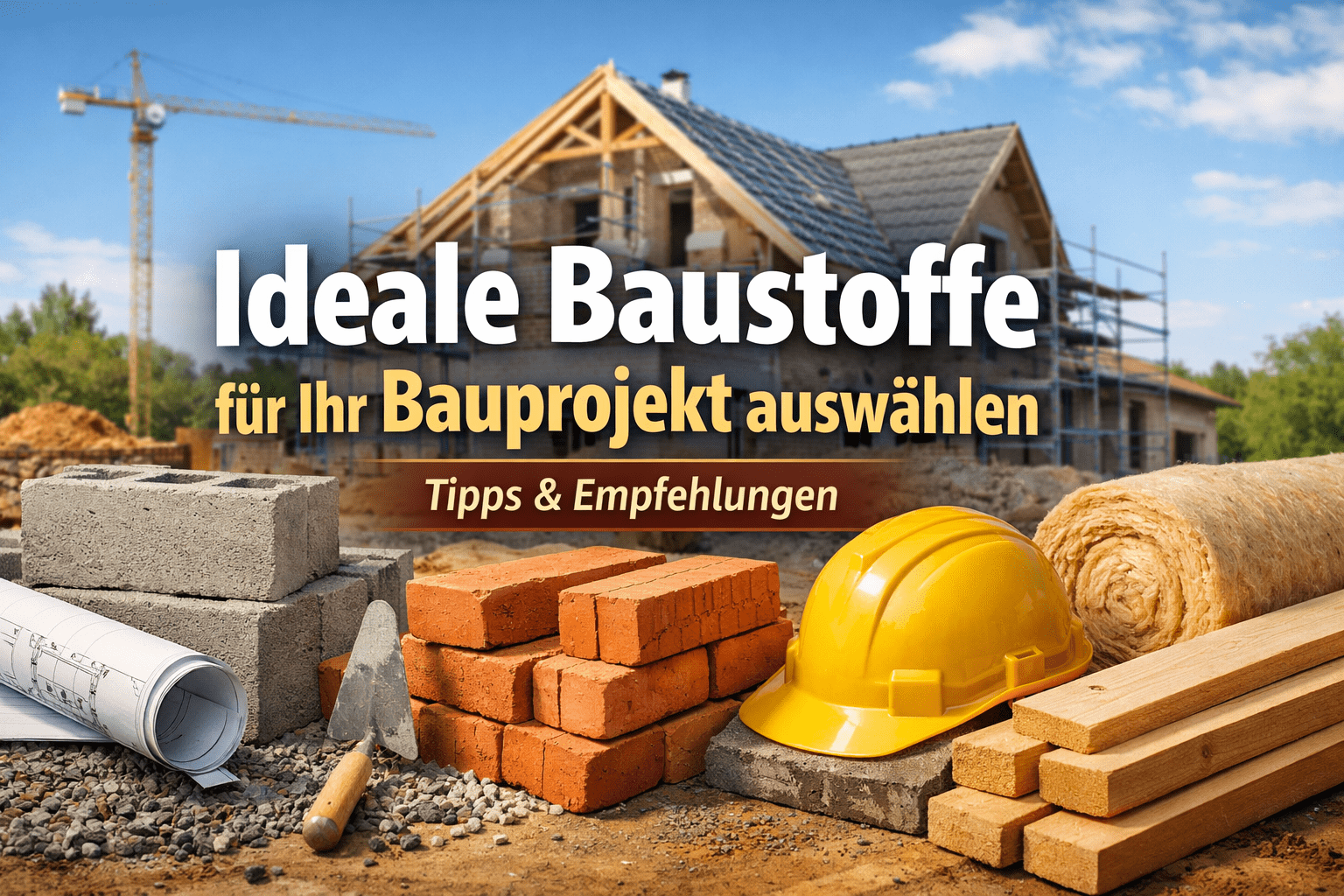 Baustoffe richtig wählen: Tipps für Ihr Bauprojekt