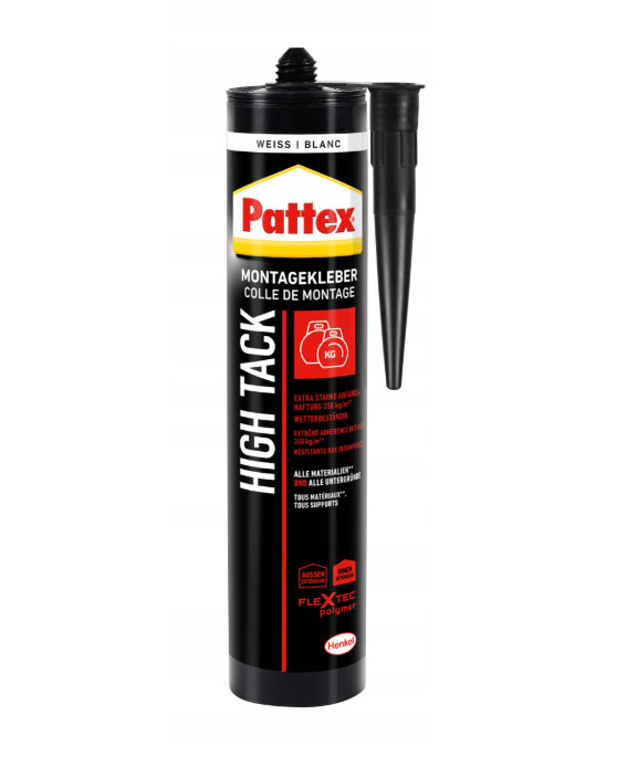 Pattex High Tack Weiß – FlexTec Montagekleber für Innen & Außen