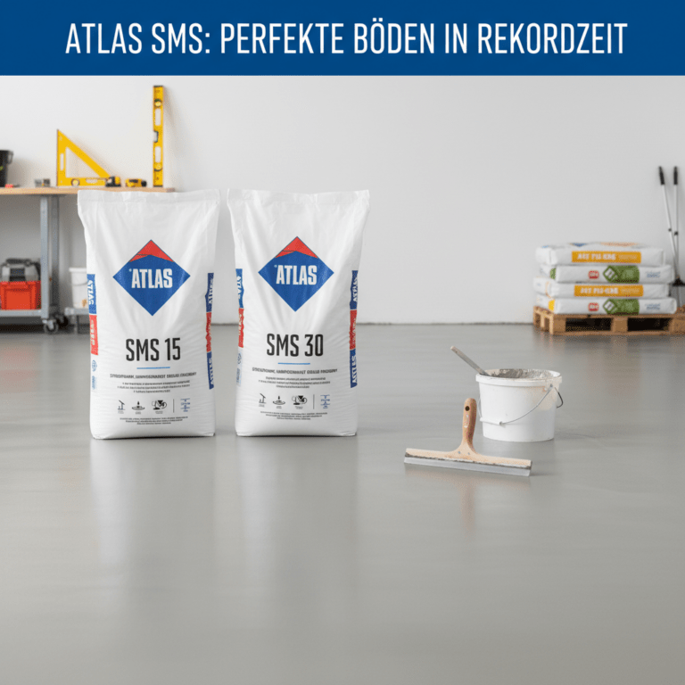 ATLAS SMS 15 & SMS 30 – Schnellbindende Nivelliermassen für perfekte glatte Böden