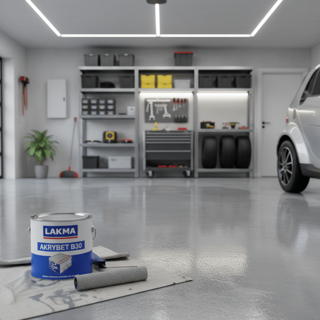 Betonfarbe grau LAKMA AKRYBET B30 Werkstatt