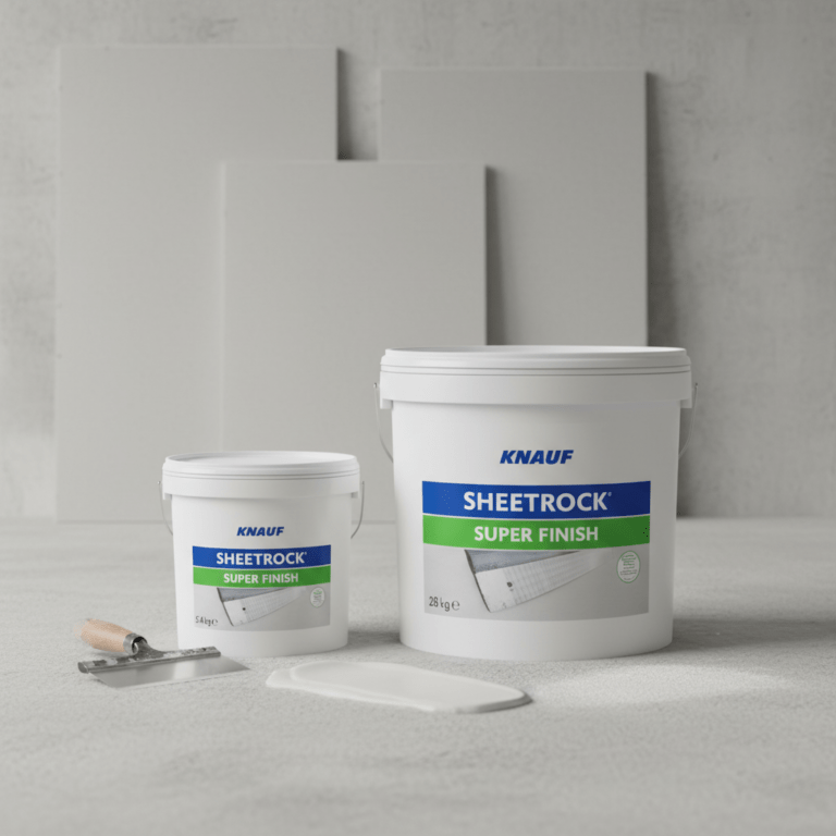 Knauf Sheetrock Super Finish – Perfekte Spachtelmasse für professionelle Oberflächen (5,4 kg & 28 kg)