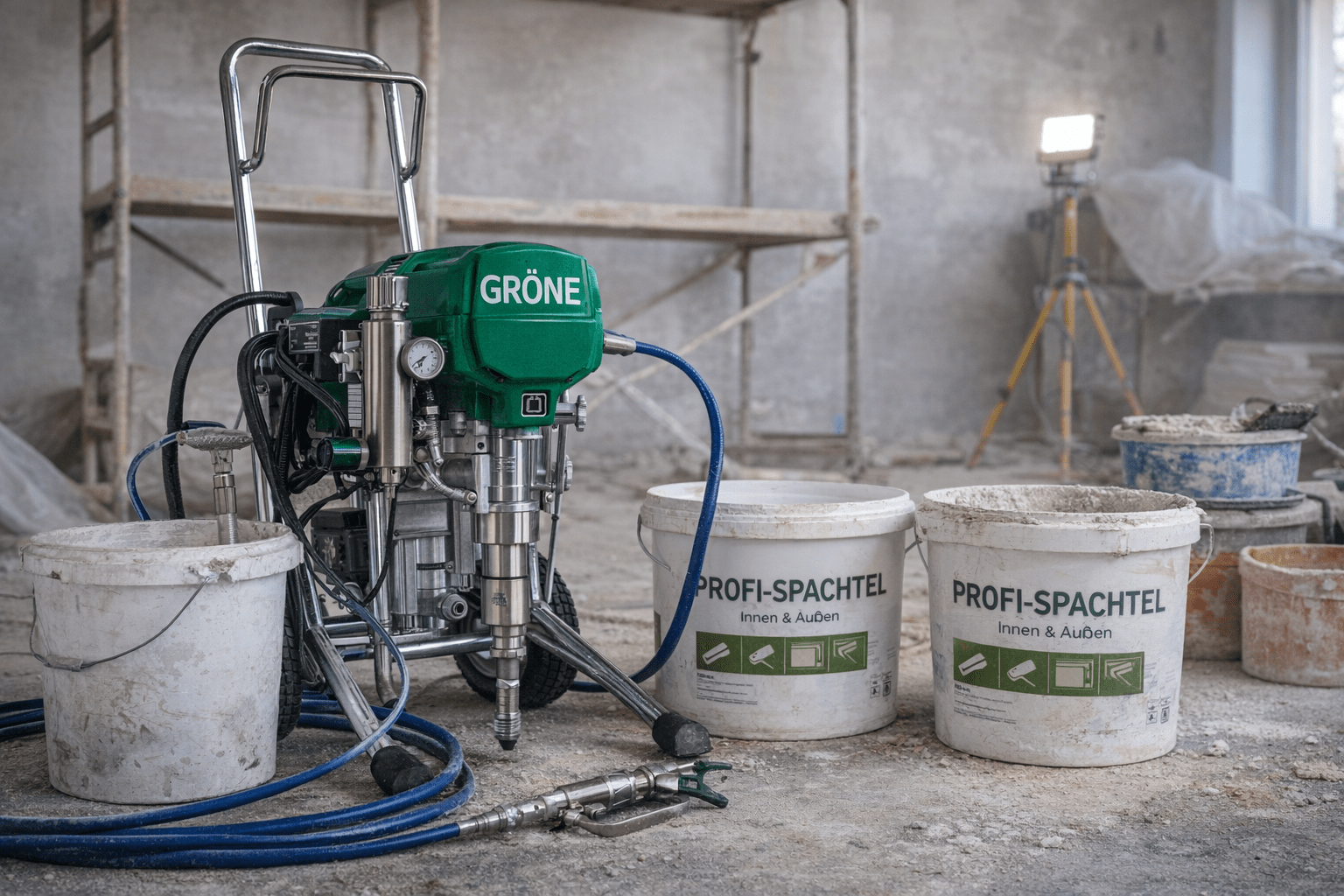 Airless Spritzgeräte für Fassaden