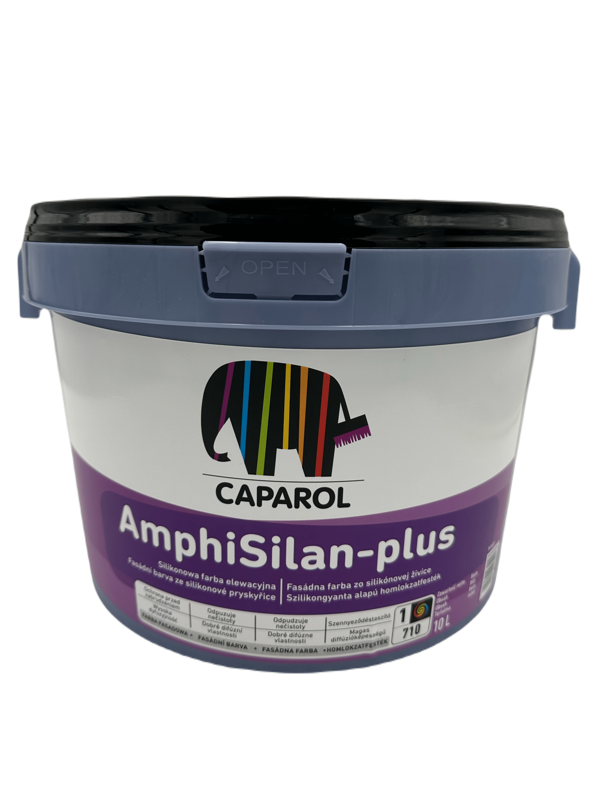 Caparol AmphiSilan Fassadenfarbe RAL 7035 10 L – wetterbeständige Siliconharzfarbe für saubere und atmungsaktive Fassaden
