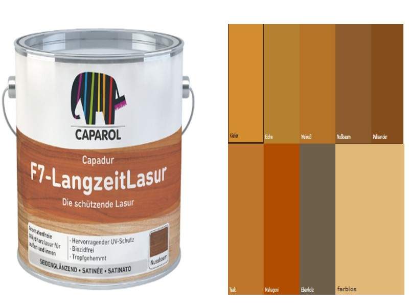 Caparol Capadur F7‑LangzeitLasur  – Premium‑Holzlasur mit UV‑ und Feuchteschutz