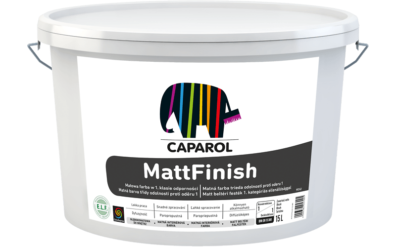Caparol Matt Finish 15L Innenfarbe Eimer Produktansicht