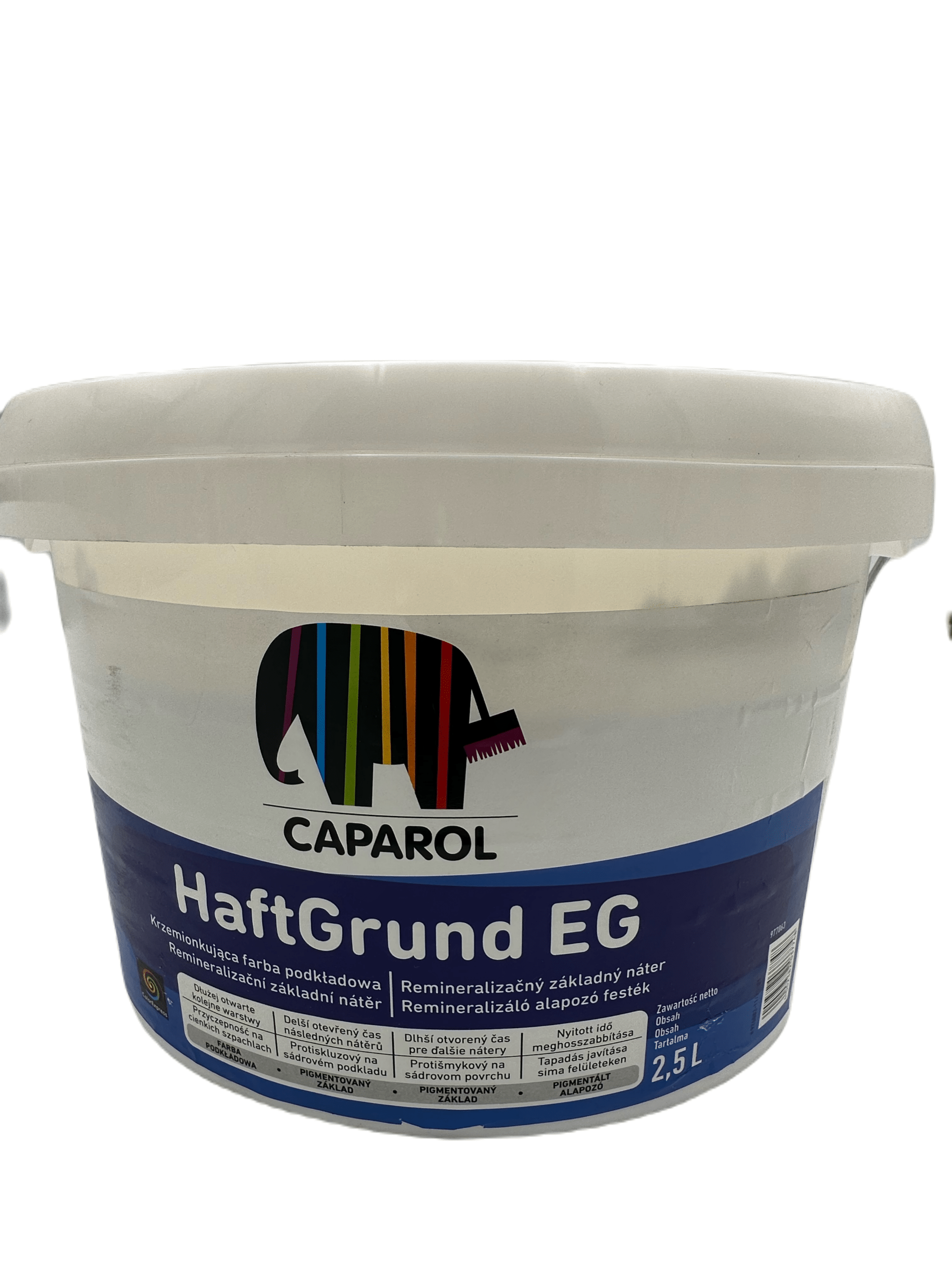 Caparol HaftGrund EG Weiß 2,5 L – Spezial‑Grundierfarbe für Innen und Außen