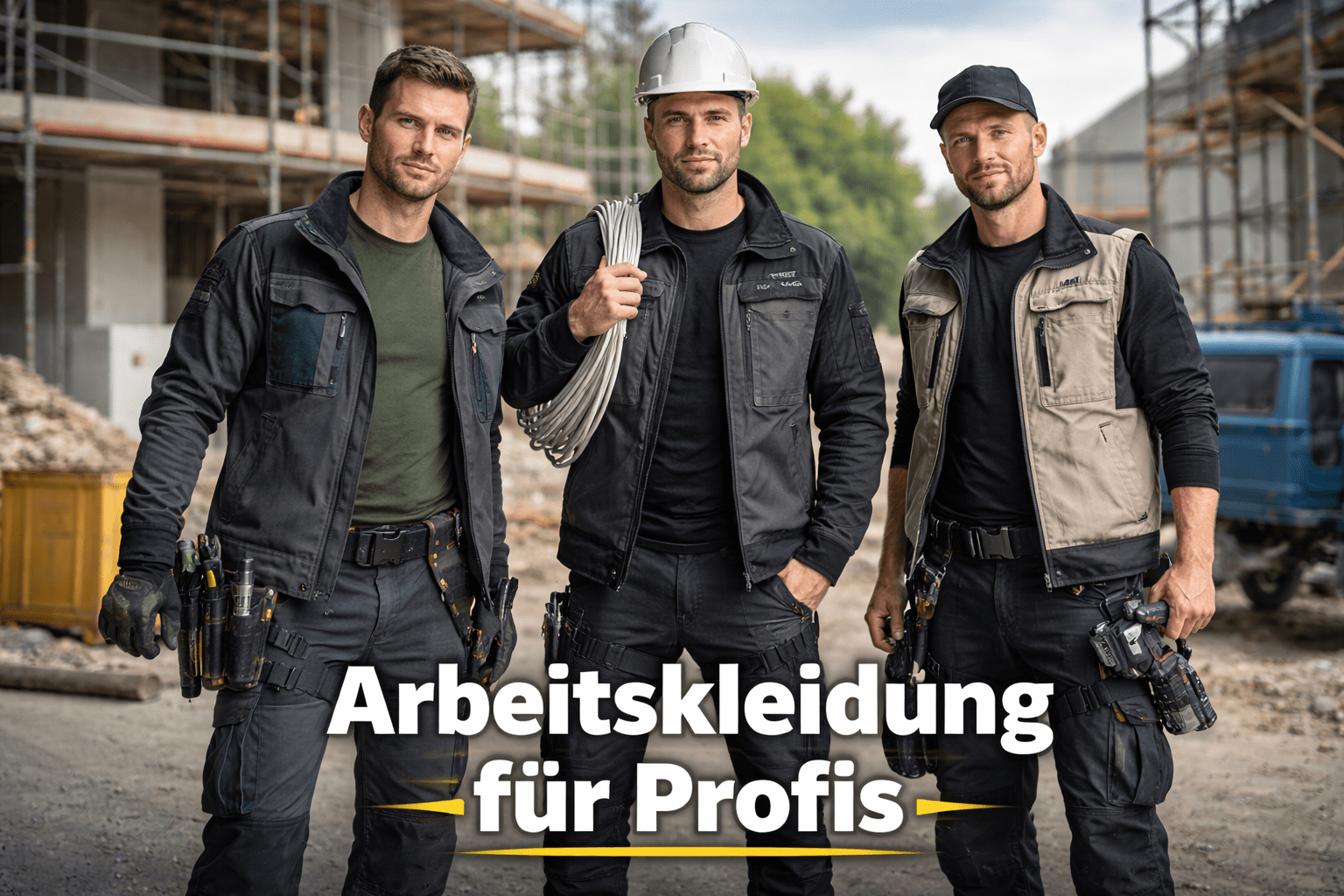 Arbeitskleidung für Profis – robuste Arbeitskleidung für Handwerker und Bauarbeiter auf der Baustelle