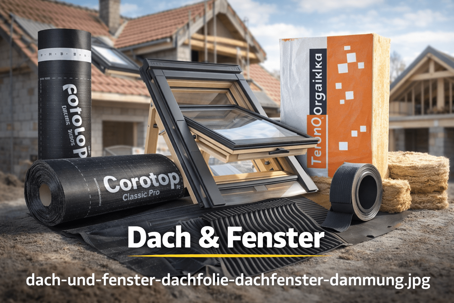 Dach und Fenster Produkte – Dachfolie, Dachfenster und Dämmung für moderne Dachkonstruktionen