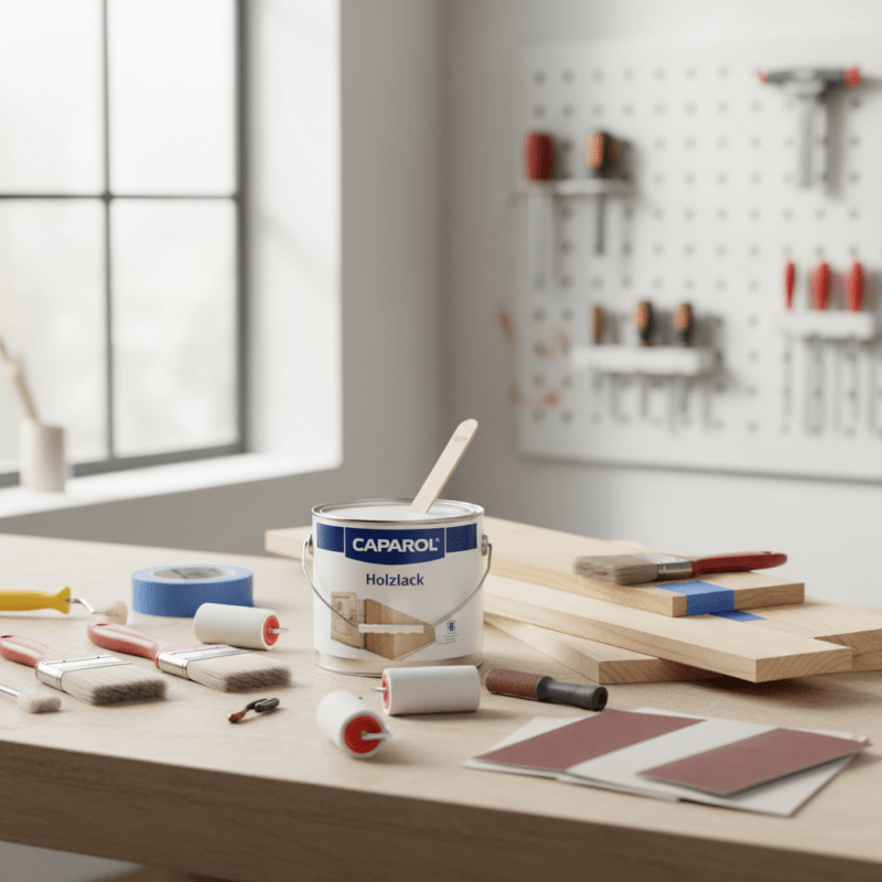 Holz vorbereiten und streichen – Profi-Werkzeuge und Farben für perfekte Ergebnisse.