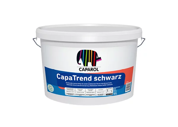 Caparol CapaTrend Schwarz 12,5L Innenfarbe matt Eimer