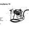 Gröne EasySpray 19 Farbspritzgerät Airless Lackiergerät 207Bar 700W - Imagen 3